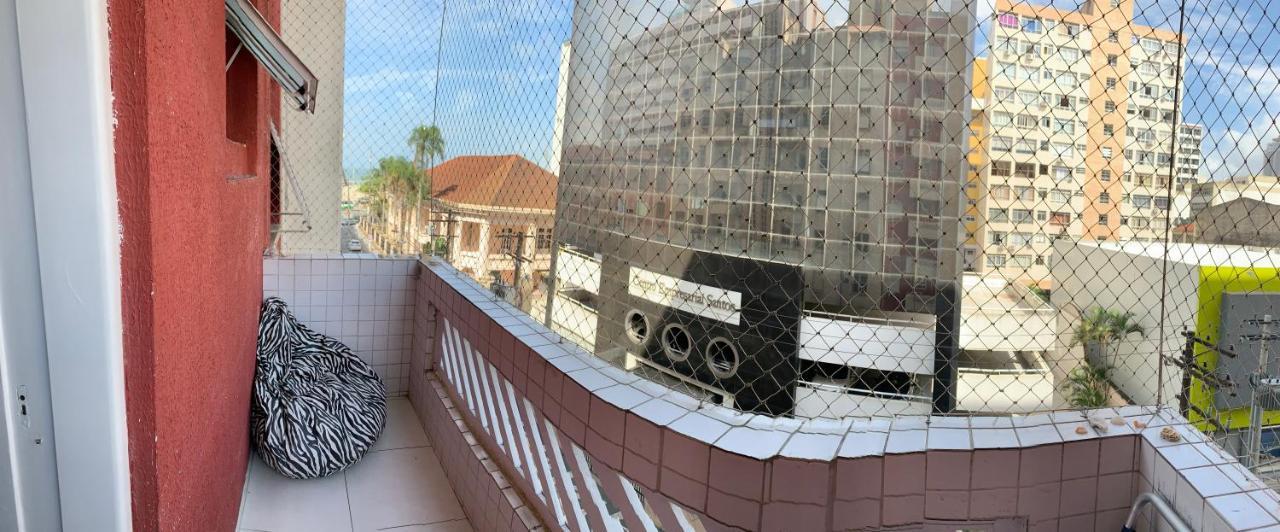 Apartamento Vento E Mar - 2 Quartos Com Sacada Na Quadra Da Praia Do Gonzaga Santos  Exterior foto